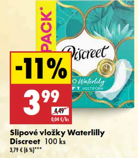 Waterlilly Discreet slipové vložky