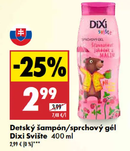 Dixi Svište Detský šampón/sprchový gél