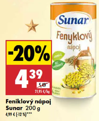 Sunar Rozpustný nápoj hruškový s medovkou