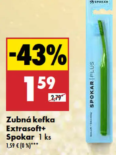 Zubná kefka Extrasoft+ Spokar