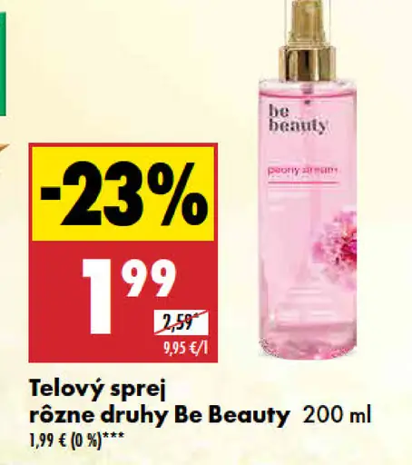 Telový sprej Be Beauty