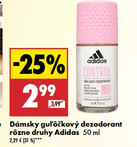 Dámsky guličkový dezodorant Adidas