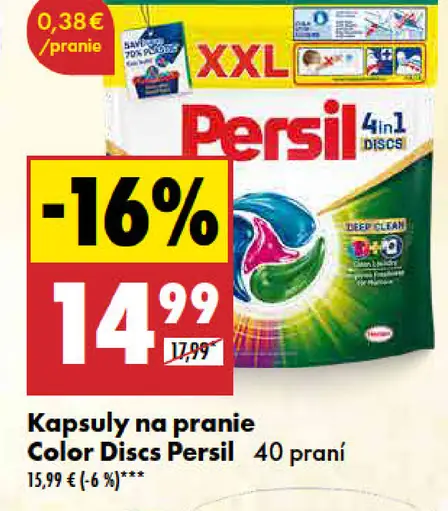 Persil kapsuly na pranie Color Discs