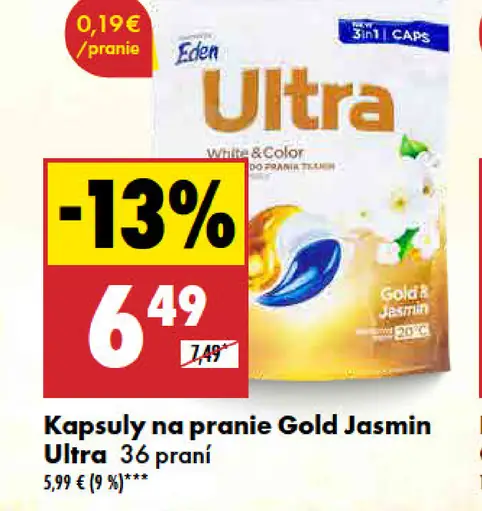 Ultra Kapsuly na pranie Gold Jasmin