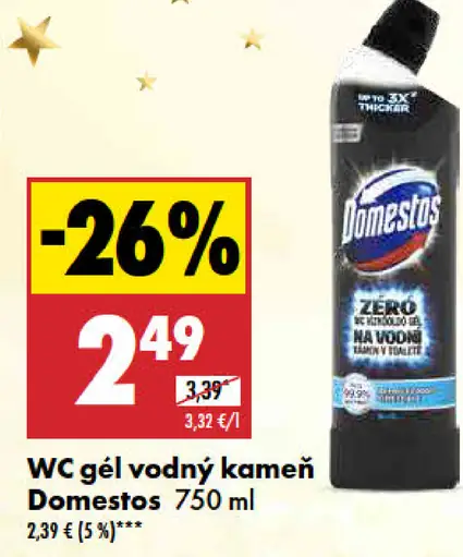 Domestos WC gél na vodný kameň