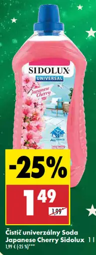 Sidolux Čistič univerzálny Soda Japanese Cherry