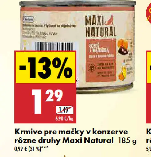 Maxi Natural Konzerva