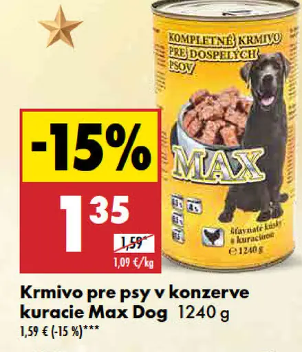 Max Dog Konzerva Kuracie