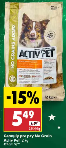 Activ Pet granuly No Grain