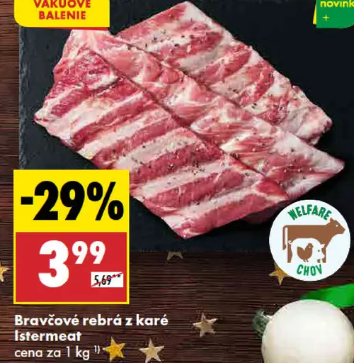 Istermeat Bravčové rebrá z karé