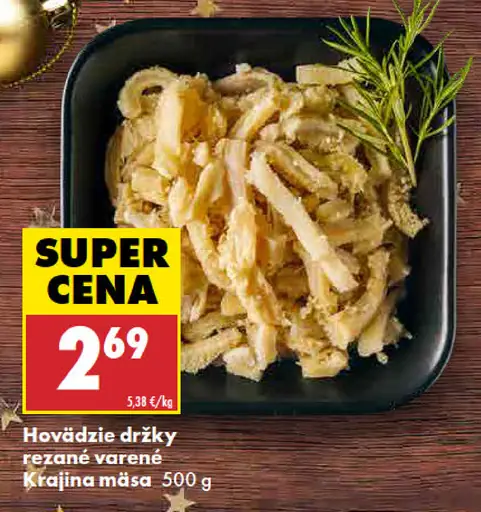 Krajina mäsa Hovädzie držky rezané varené