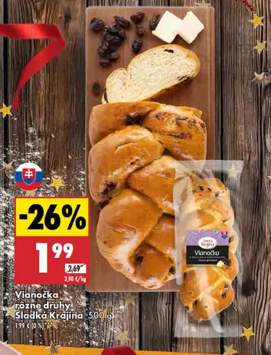 Sladká Krajina Vianočka rôzne druhy