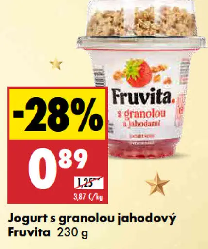 Fruvita Jogurt s granolou jahodový