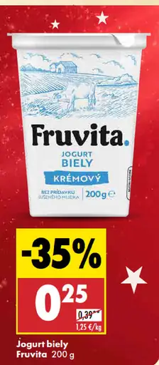 Fruvita Jogurt biely