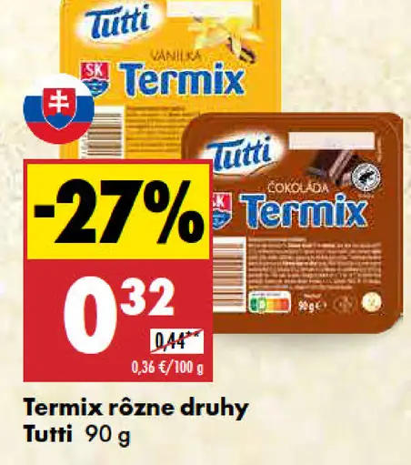 Tutti Termix rôzne druhy
