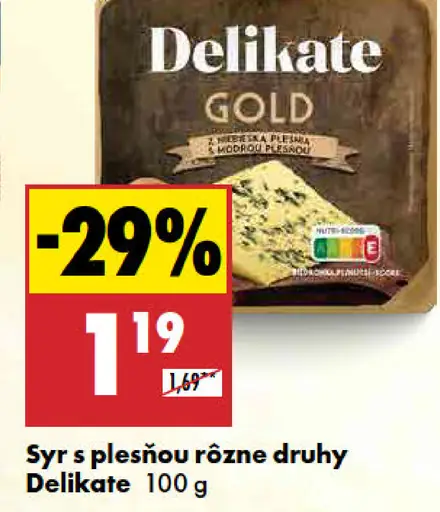 Delikate Syr s plesňou rôzne druhy