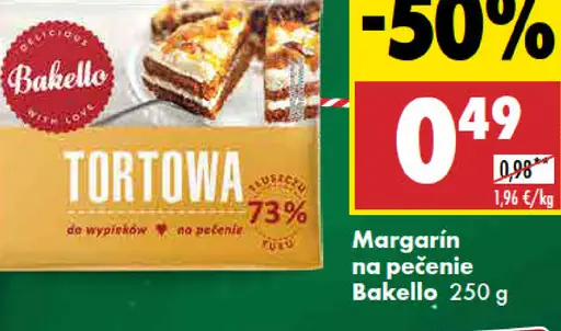 Bakello Margarín na pečenie