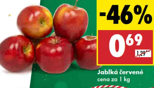 Červené jablká