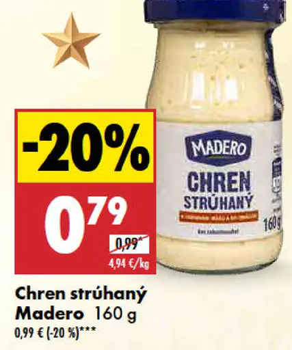 Madero Chren strúhaný