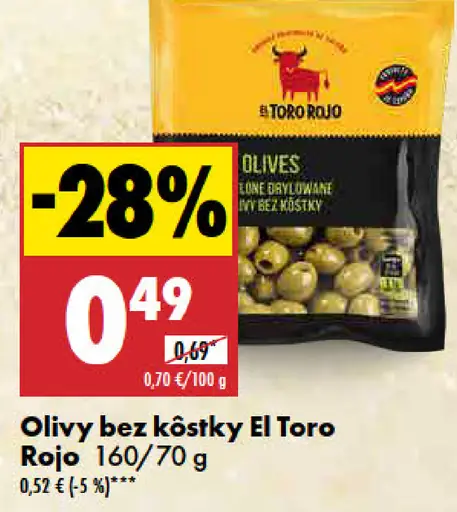 El Toro Rojo Olivy bez kôstky