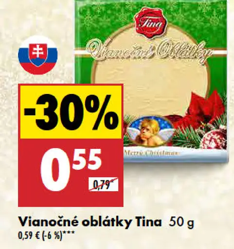 Tina Vianočné oblátky