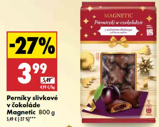 Magnetic Perníky slivkové v čokoláde