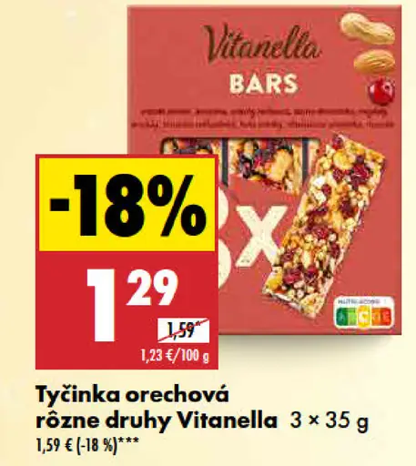 Vitanella Tyčinka orechová