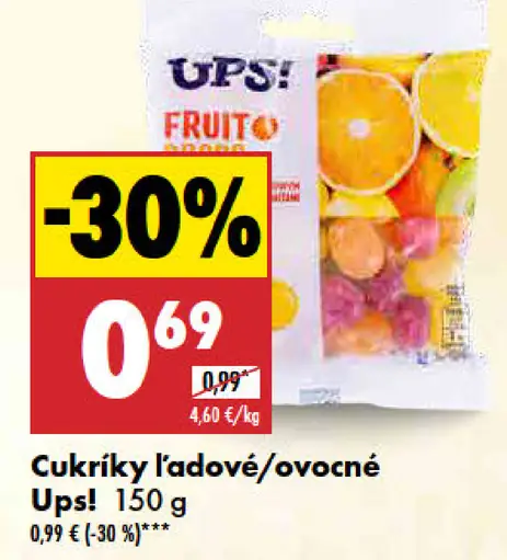 Ups! Cukríky ľadové/ovocné