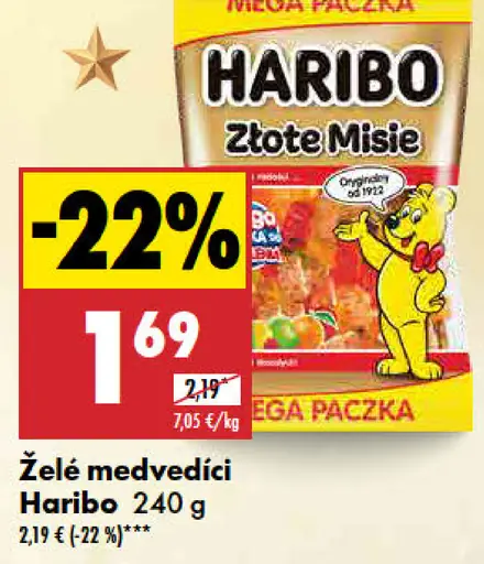 Haribo želé medvedíci