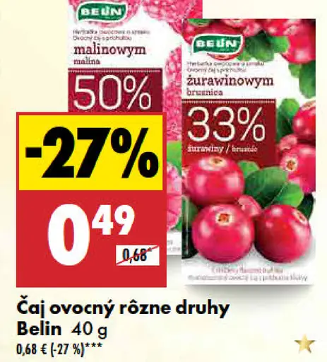 Belin Čaj ovocný rôzne druhy