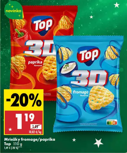 Top Mriežky fromage/paprika