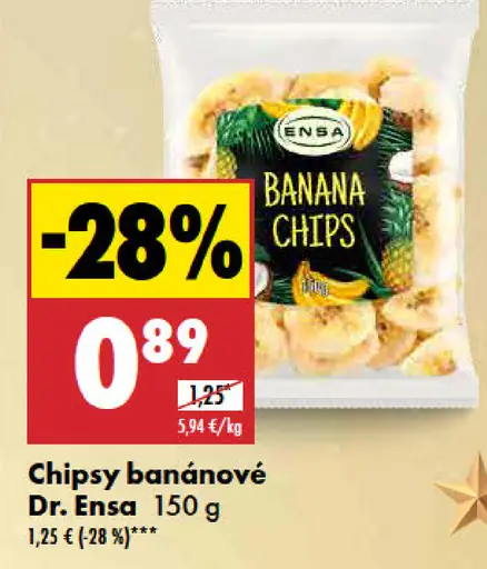 Dr. Ensa Chipsy banánové