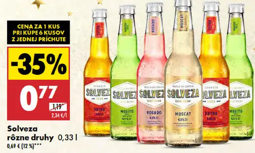 Solveza rôzne druhy