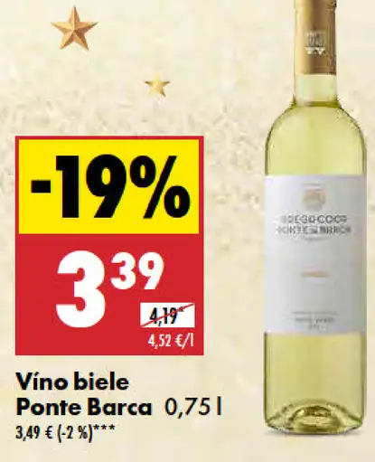 Víno biele Ponte Barca