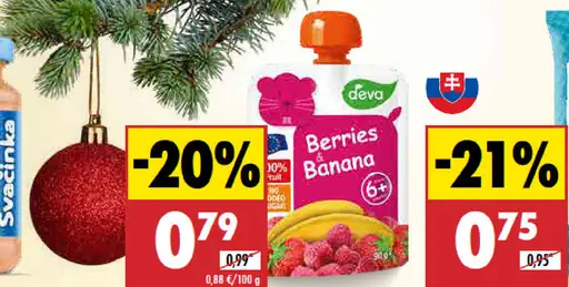 Deva Kapsička ovocná rôzne druhy