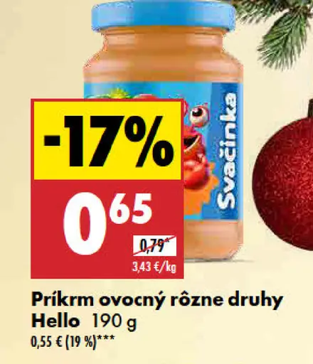 Hello Príkrm ovocný rôzne druhy