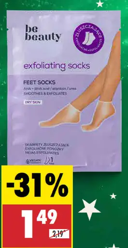 Be Beauty Exfoliačné ponožky