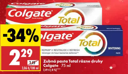 Colgate Zubná pasta Total