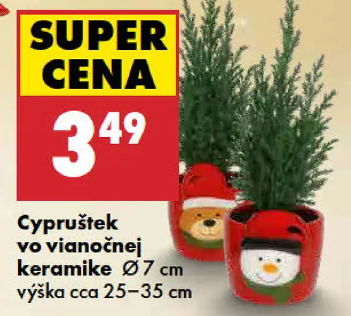 Cyprus vianočný v keramike