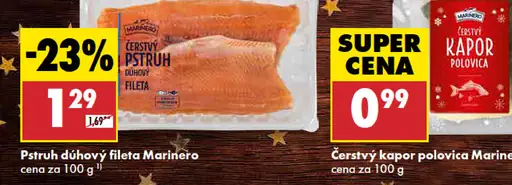 Pstruh dúhový fileta