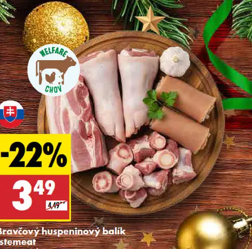 Bravčový huspeninový balík