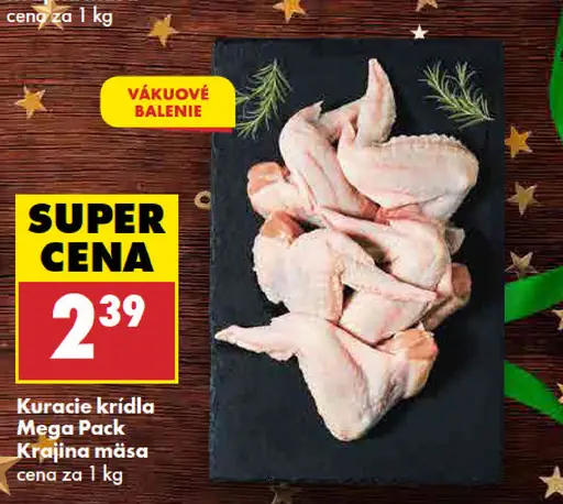 Krajina mäsa Kuracie krídla mega pack
