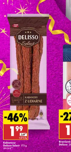 Delisso Select Kabanosy z udiarne