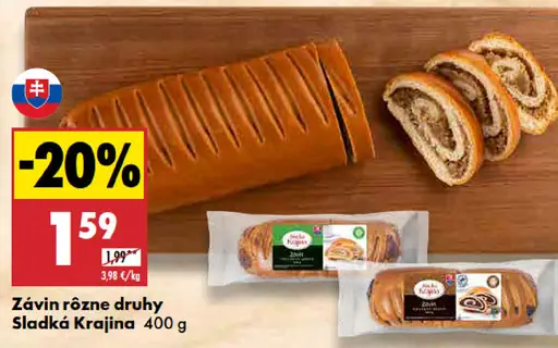 Závin rôzne druhy Sladká Krajina