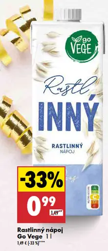 Go Vege Rastlinné nápoje
