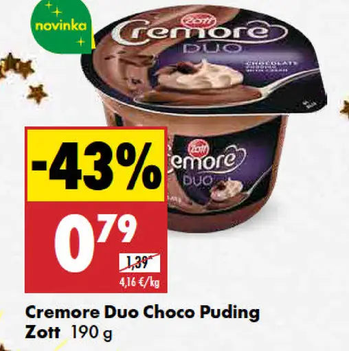 Zott Cremore Duo Choco Puding