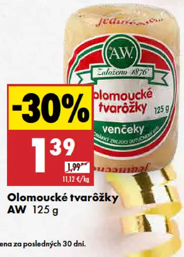AW Olomoucké tvarôžky venčeky