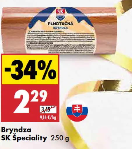 SK Špeciality Bryndza plnotučná