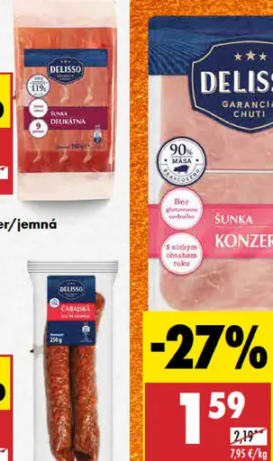 Delisso Šunka Schwarzwälder/jemná