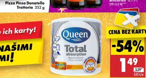 Kuchynská utierka 3-vrstvová Total Queen